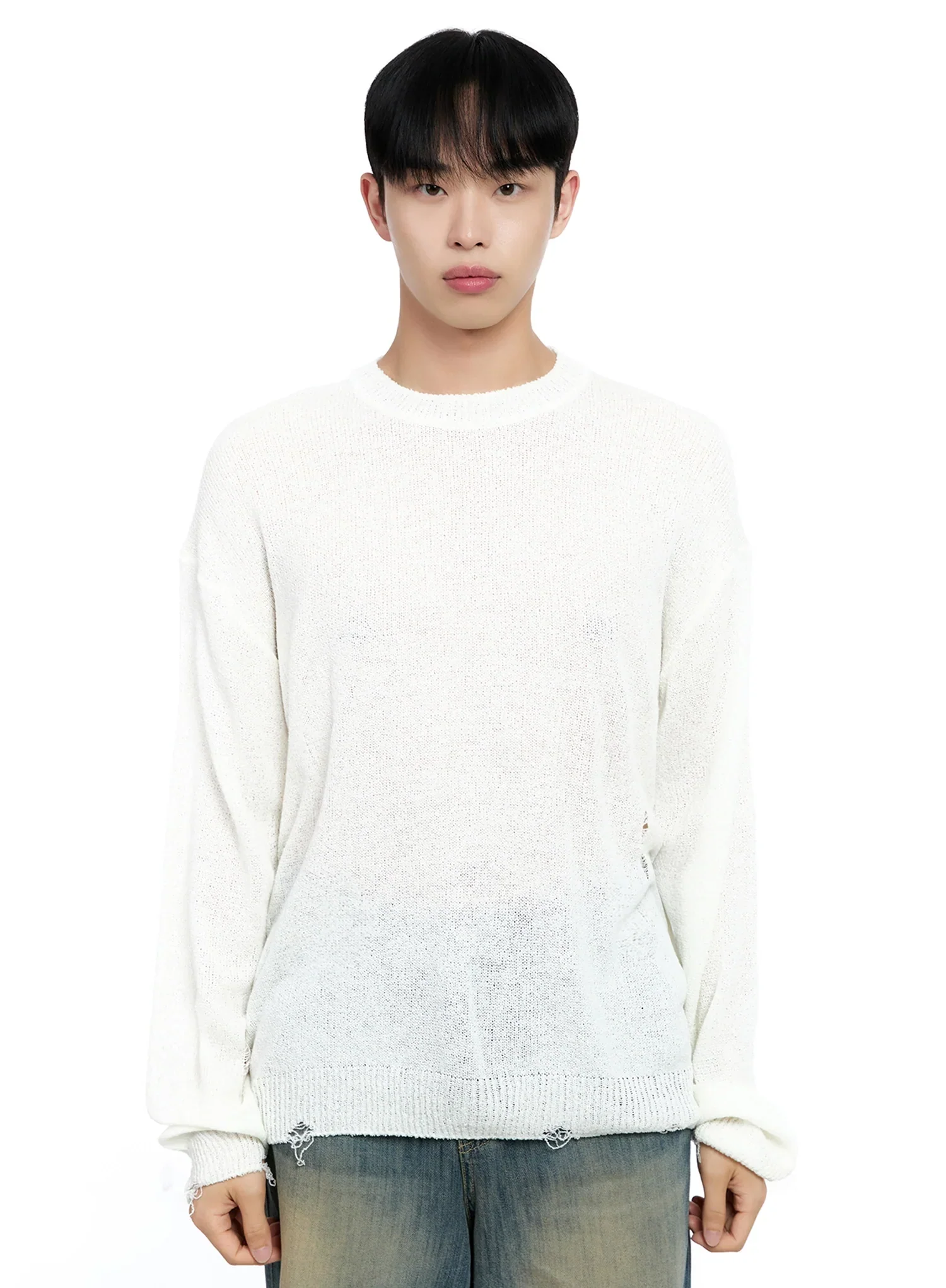Men's Loose Fit Sweater IG520 - Image 19