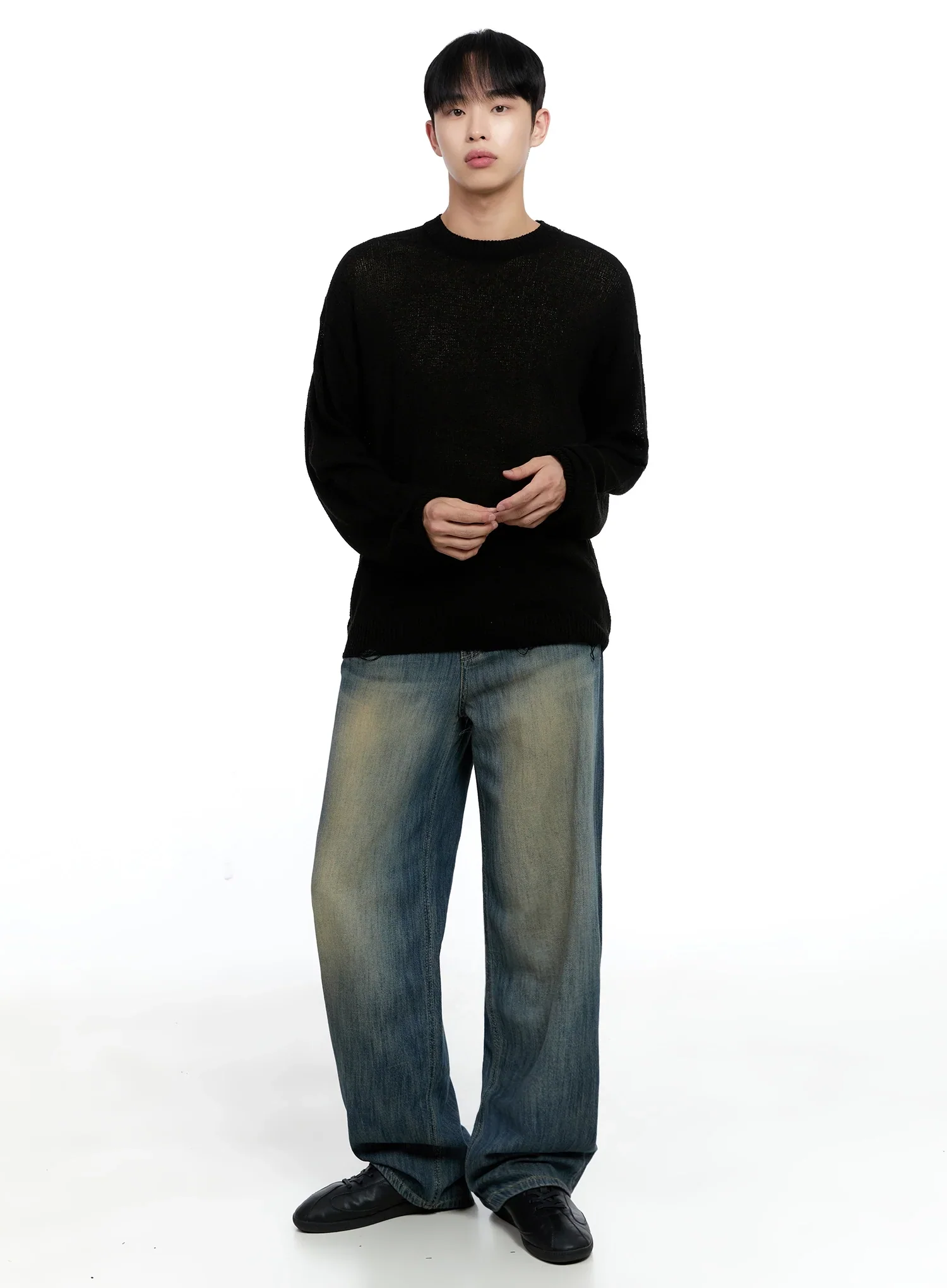 Men's Loose Fit Sweater IG520 - Image 3