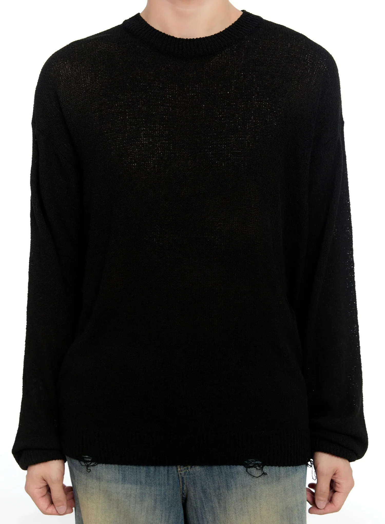 Men's Loose Fit Sweater IG520 - Image 4