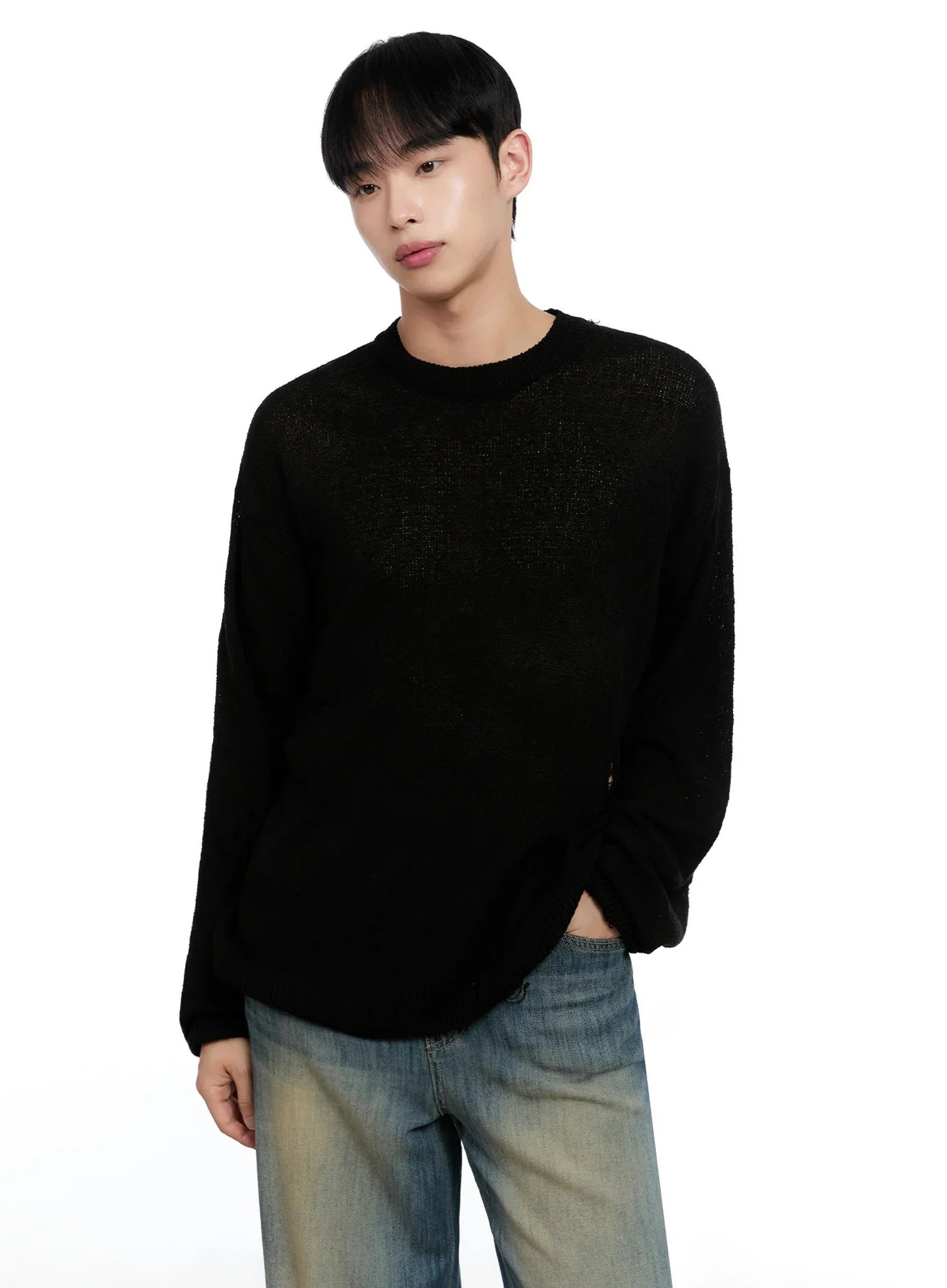 Men's Loose Fit Sweater IG520 - Image 8