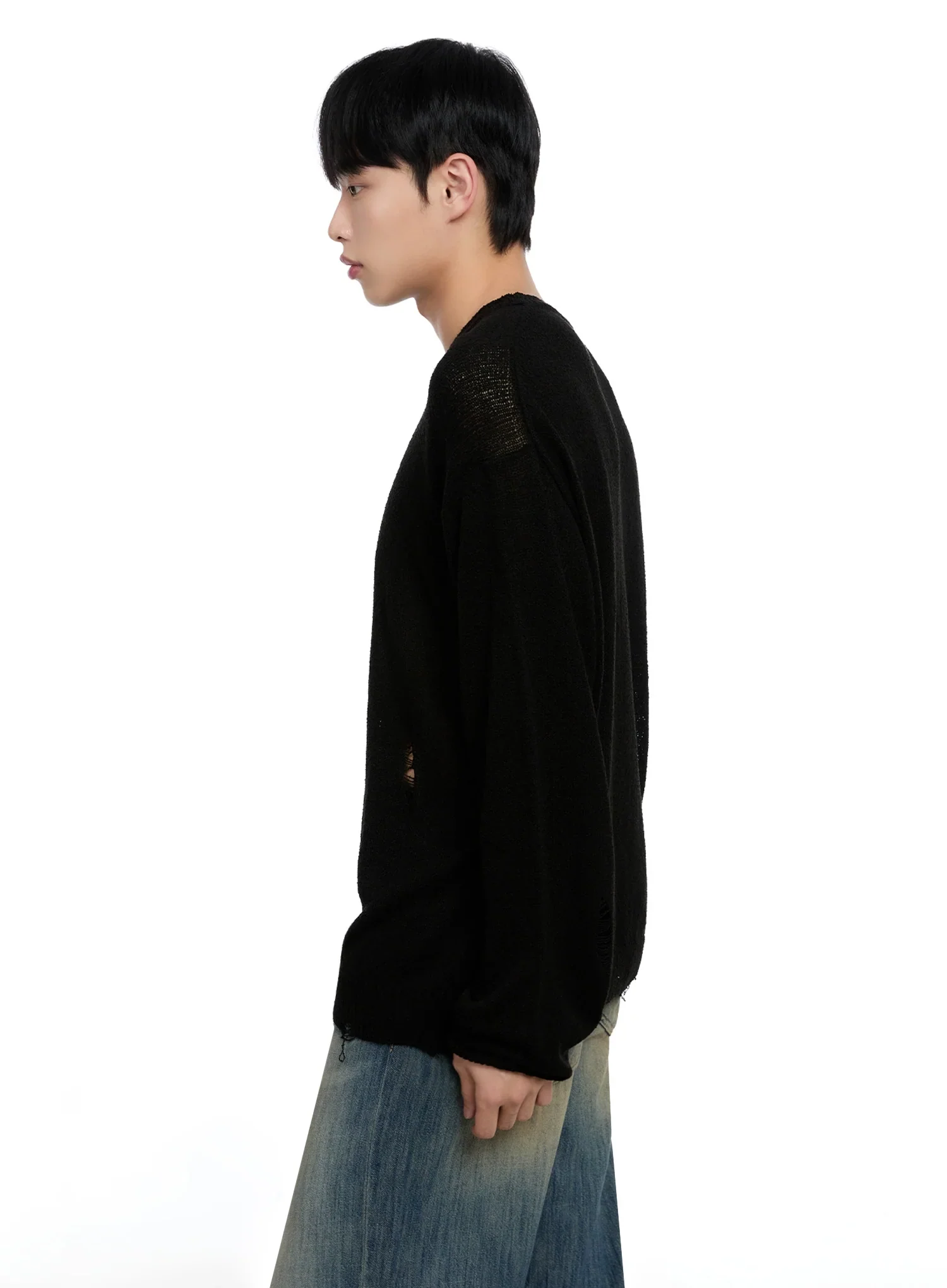Men's Loose Fit Sweater IG520 - Image 9