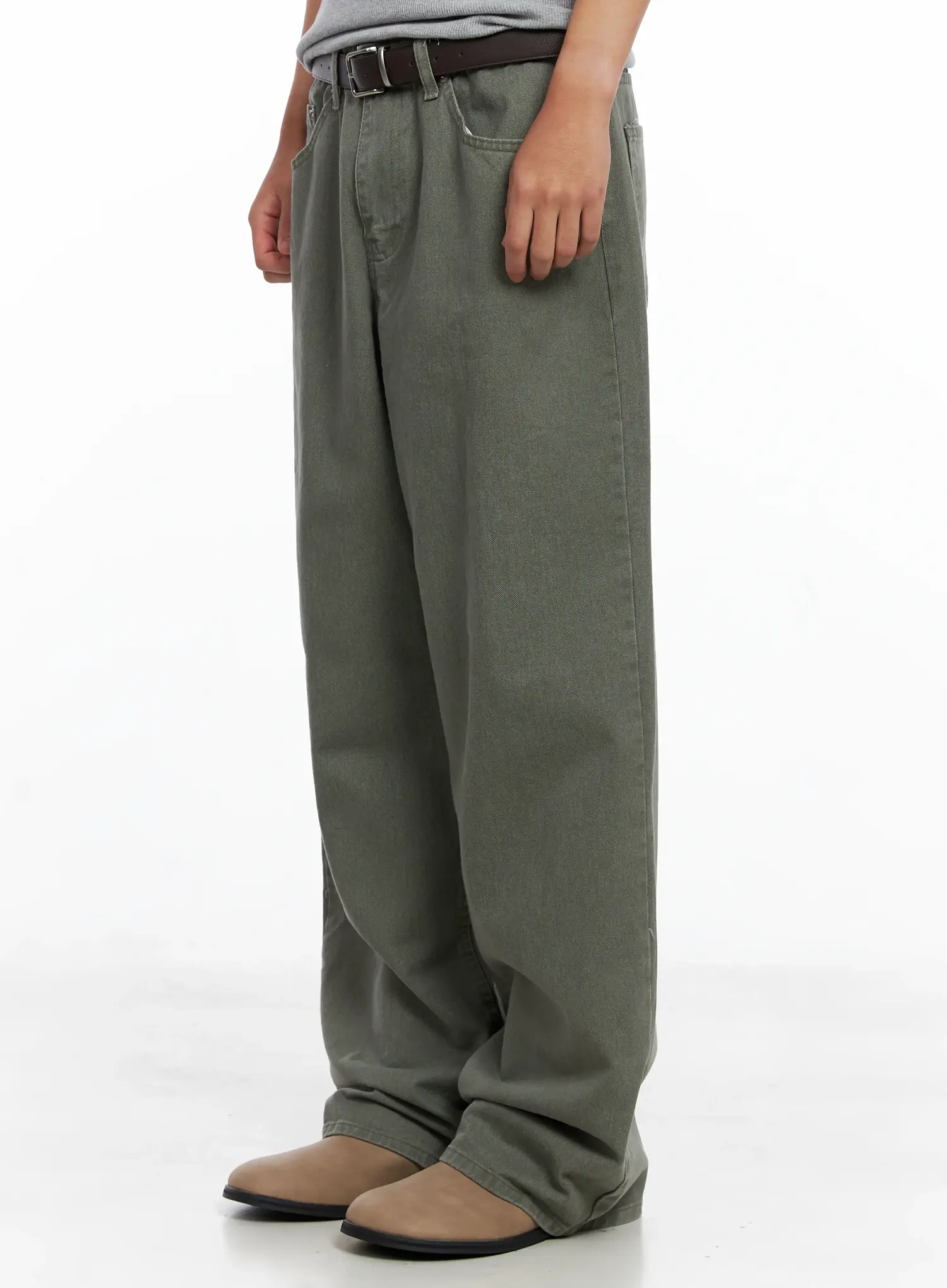 Men's Lost Baggy Jeans IG529 (Dark Green) - Image 4