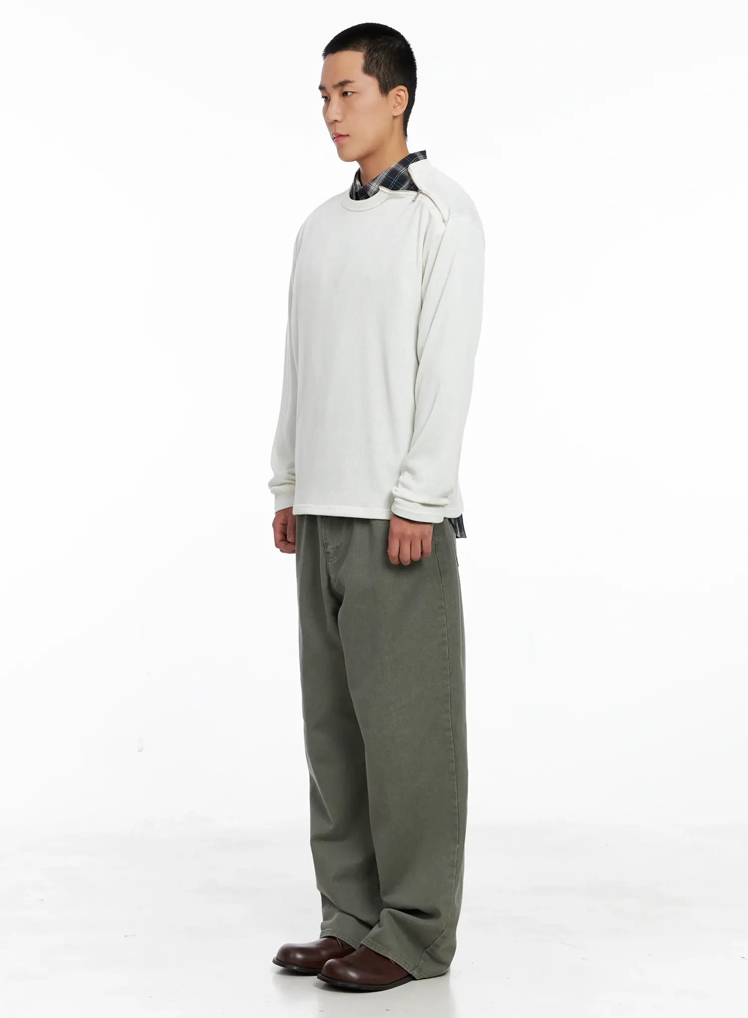 Men's Lost Baggy Jeans IG529 (Dark Green) - Image 6