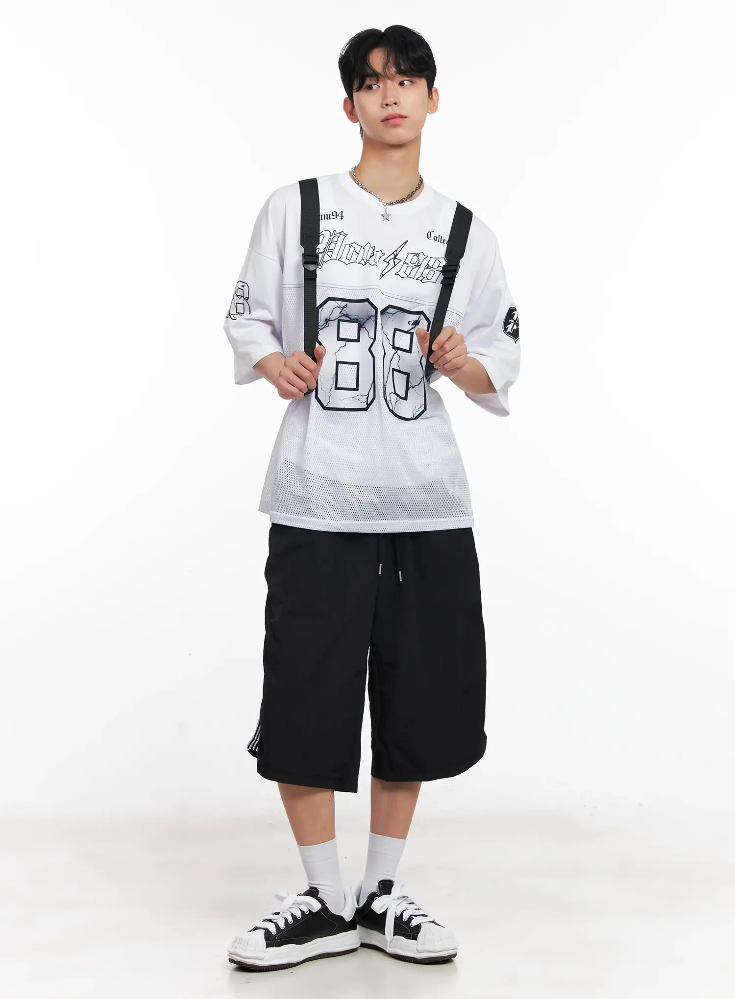 Men's Mesh Drawstring Backpack IL501 - Image 4