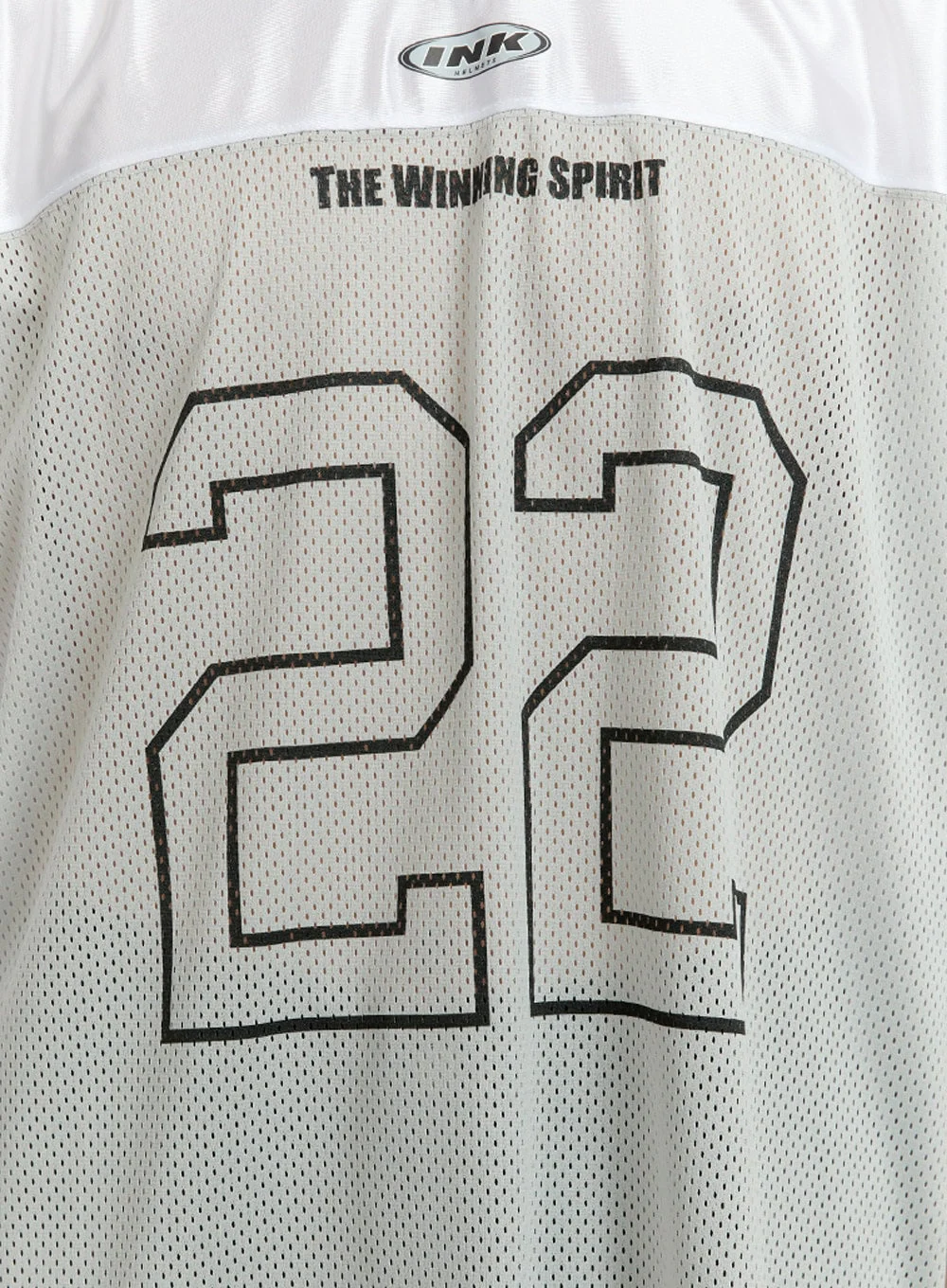 Men's Mesh Lettering V-Neck T-Shirt IL418 - Image 2