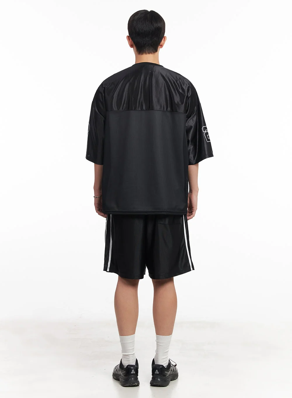 Men's Mesh V-Neck Jersey T-Shirt IA525 - Image 10