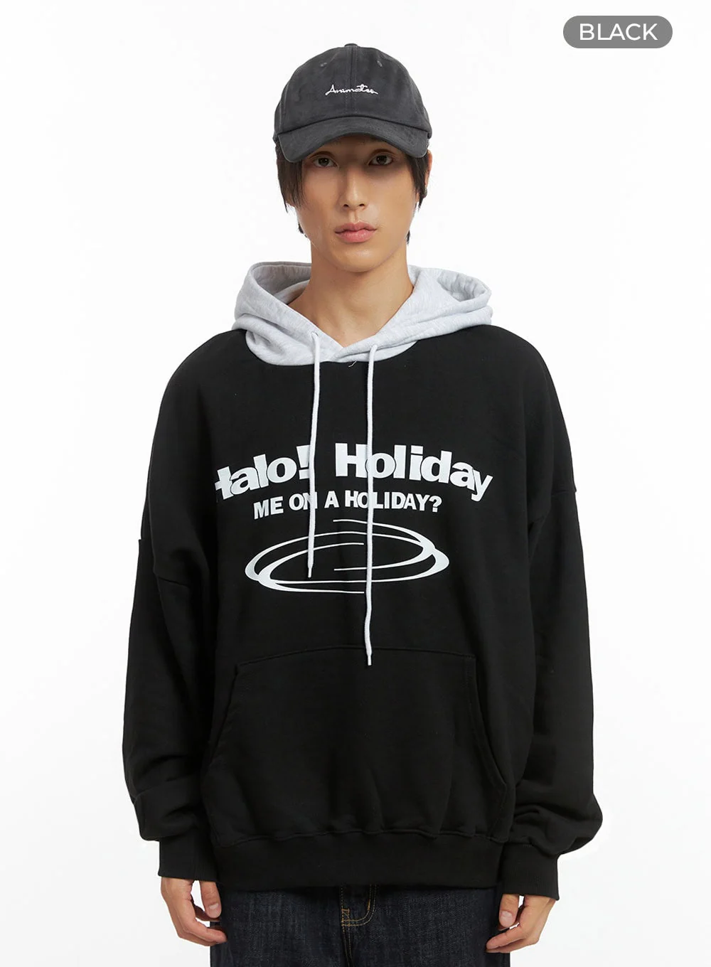 Men's Mixed Color Graphic Hoodie Sweatshirt IO402 - Image 11