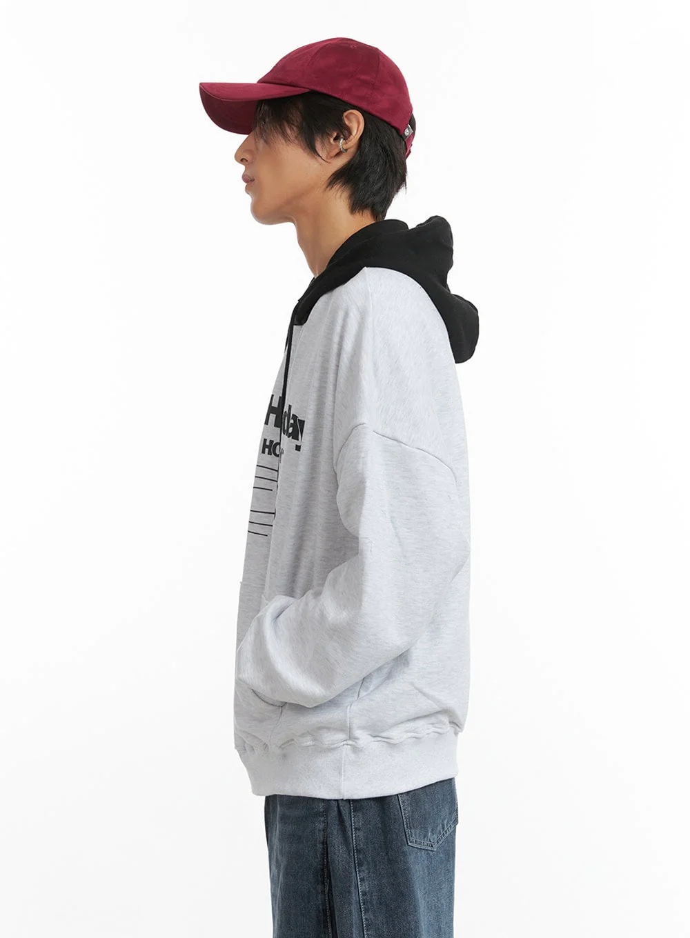 Men's Mixed Color Graphic Hoodie Sweatshirt IO402 - Image 6