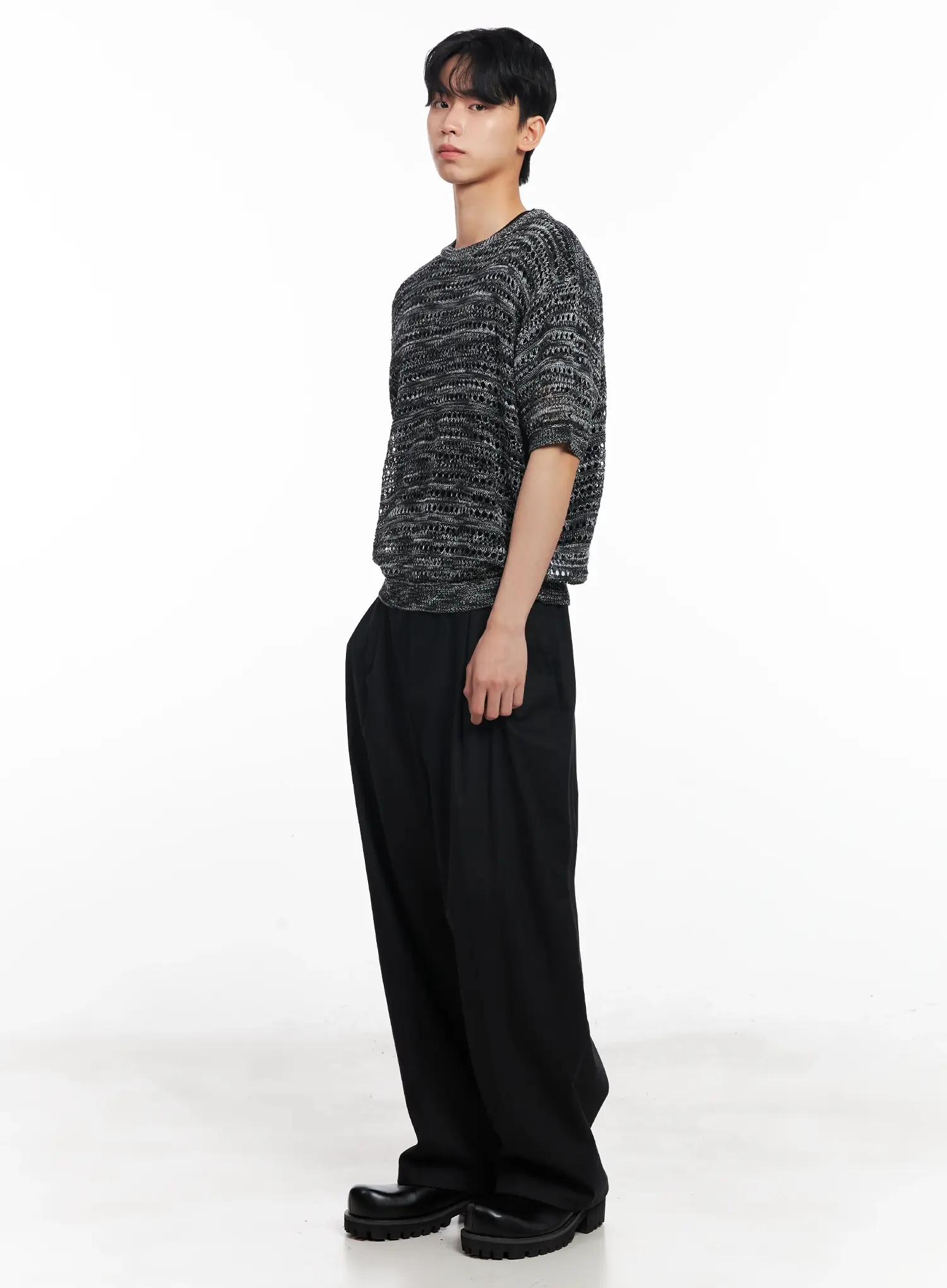 Men's Multi-Colored Knit Top IL501 - Image 10