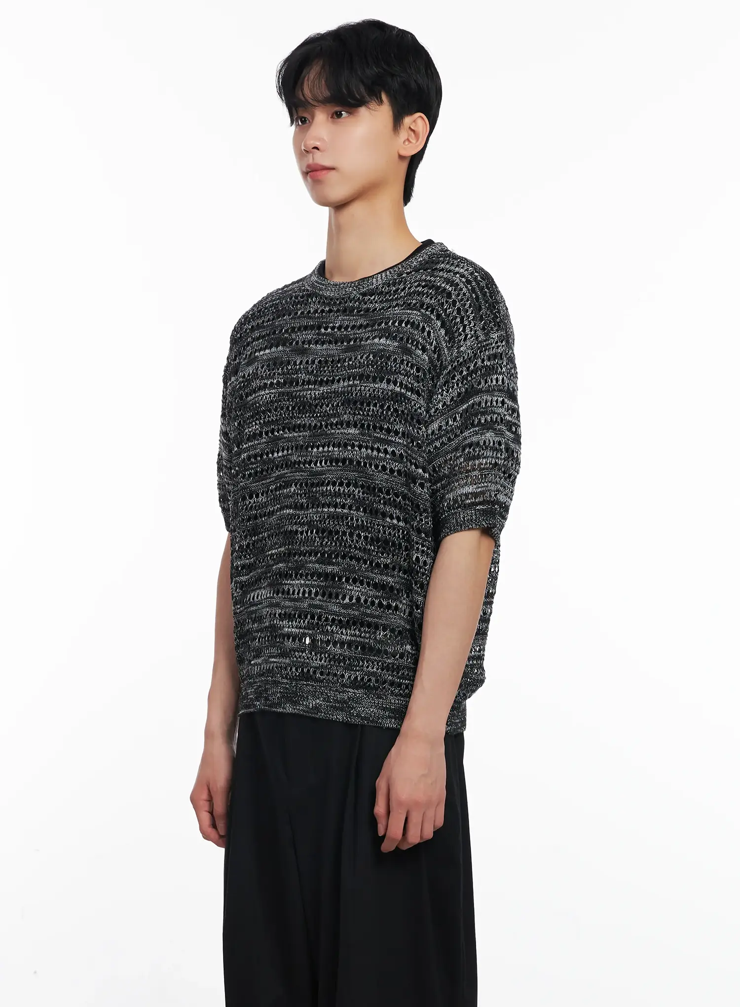 Men's Multi-Colored Knit Top IL501 - Image 4