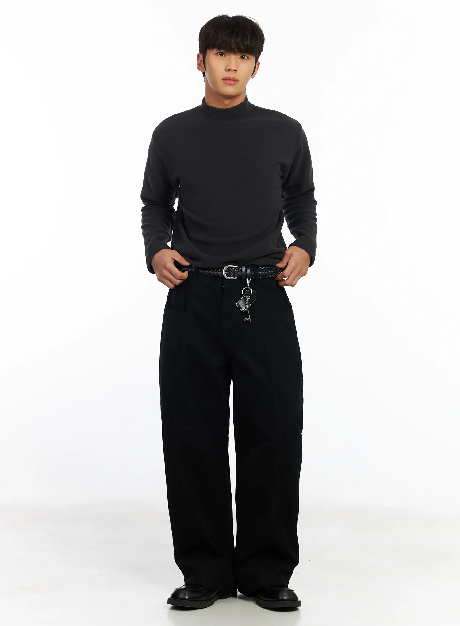 Men's Neutral Tone Mock Neck IF504 - Image 8