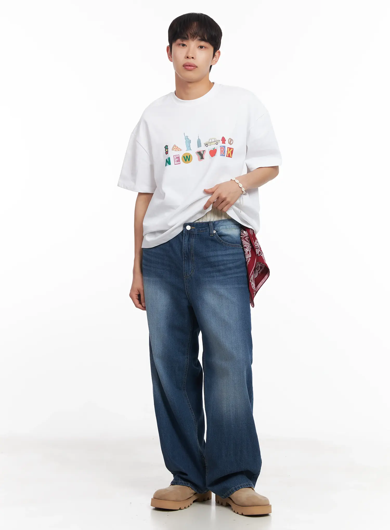 Men's New York Graphic T-Shirt IU519 - Image 9