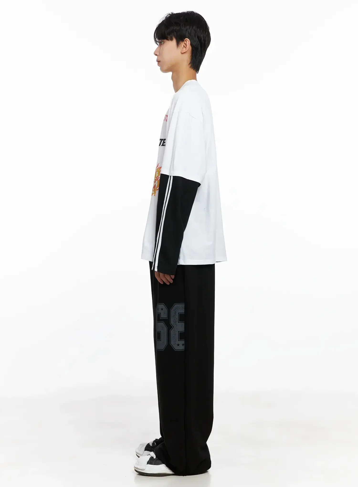 Men's Number Graphic Sweatpants IO517 - Image 11