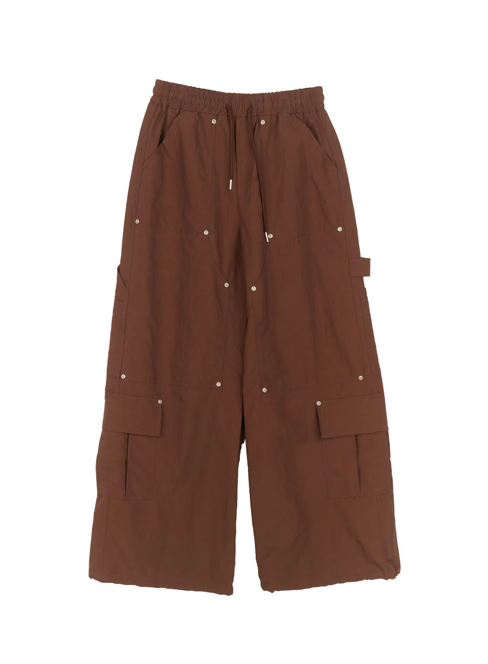 Men's Nylon Wide-Fit Cargo Pants IM517 - Image 14