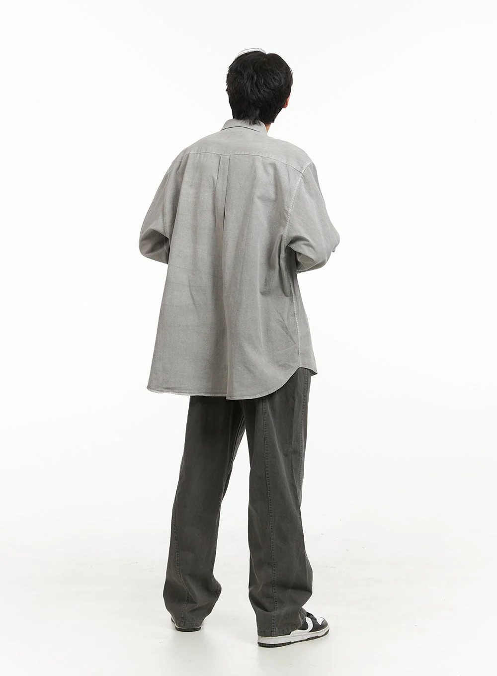 Men's Oversize Button Down Shirt IY424 - Image 6