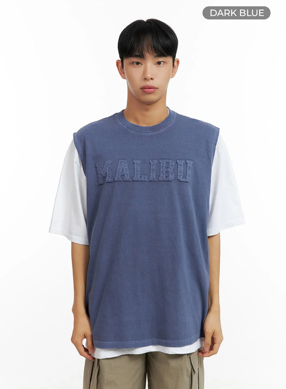 Men's Oversize Contrasting T-Shirt CL429 - Image 11
