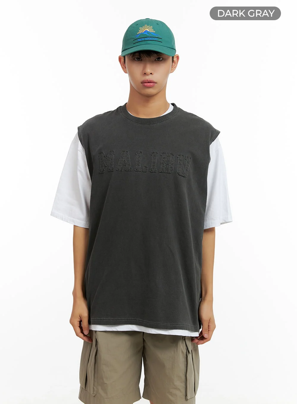 Men's Oversize Contrasting T-Shirt CL429 - Image 8
