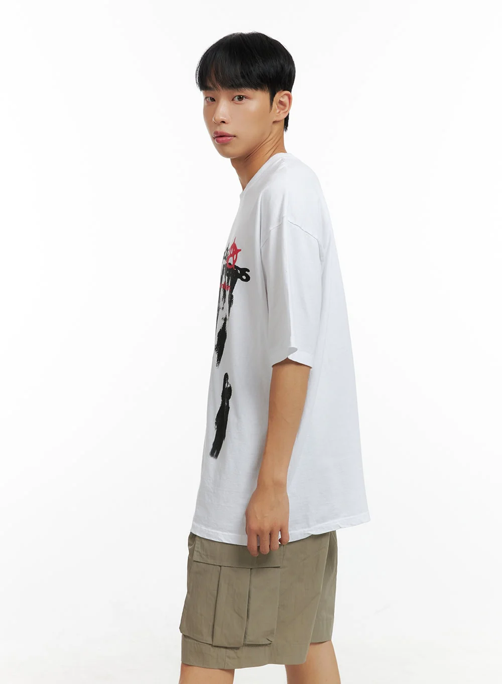 Men's Oversize Graphic Cotton T-Shirt CL429 - Image 4
