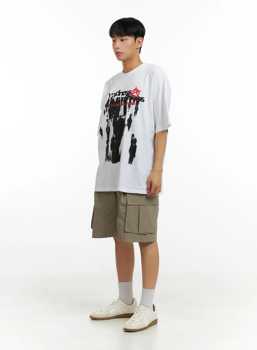 Men's Oversize Graphic Cotton T-Shirt CL429 - Image 5
