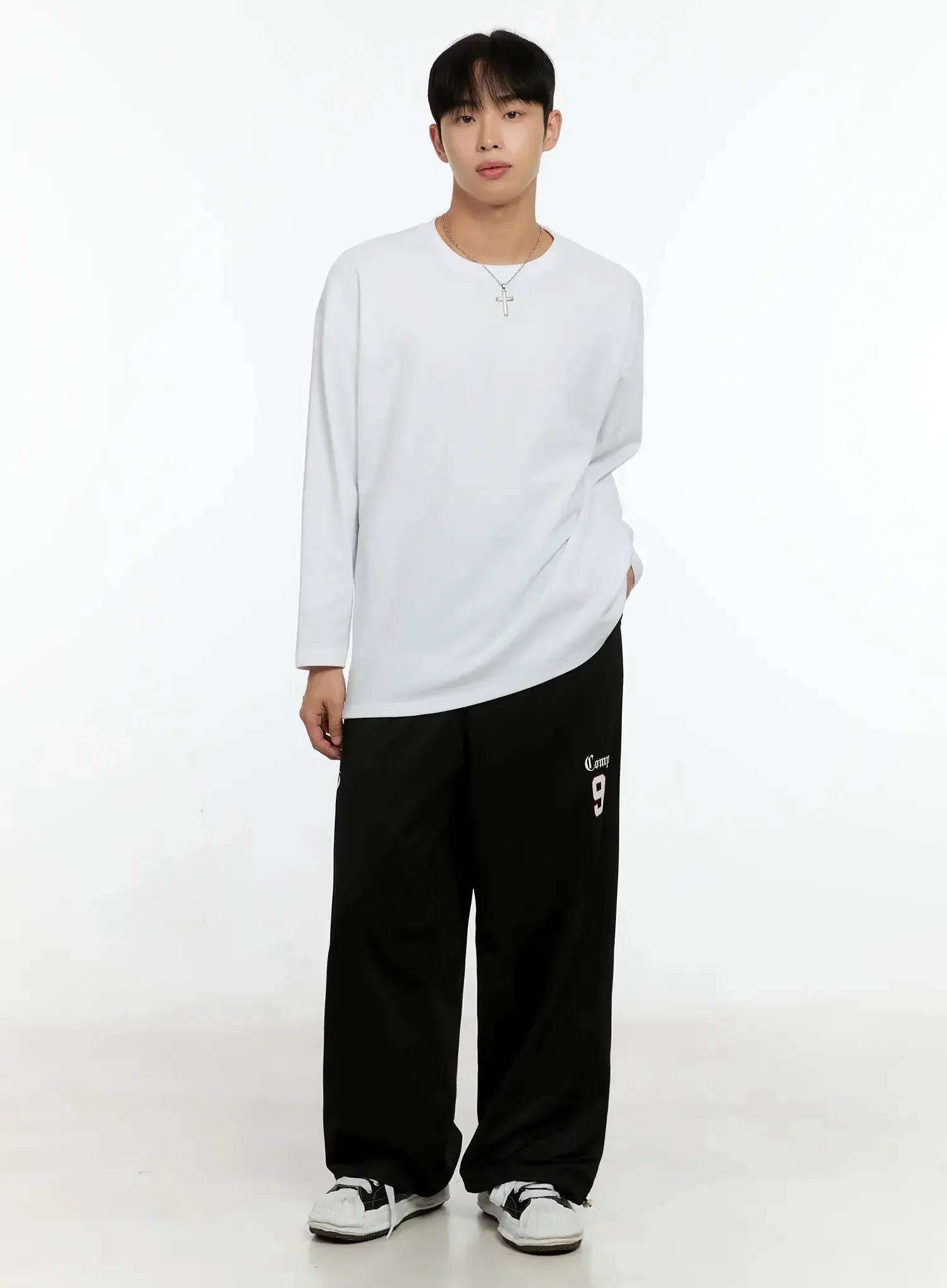 Men's Oversized Basic Long Sleeve Top IN506 - Image 3