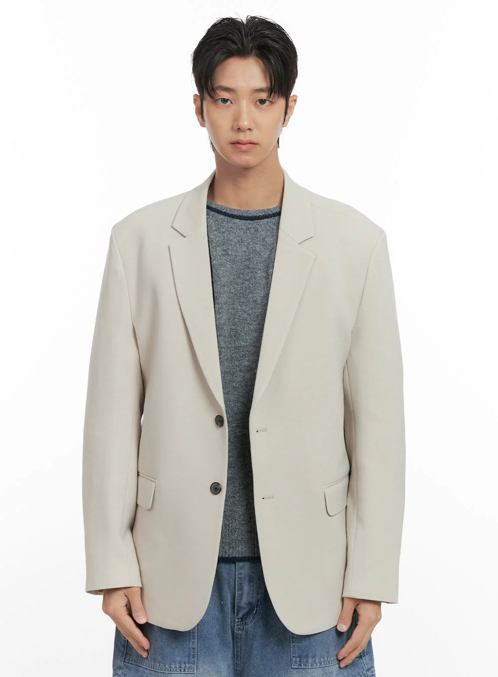 Men's Oversized Blazer ID406 - Image 11