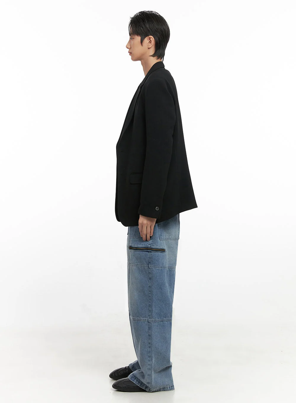 Men's Oversized Blazer ID406 - Image 8