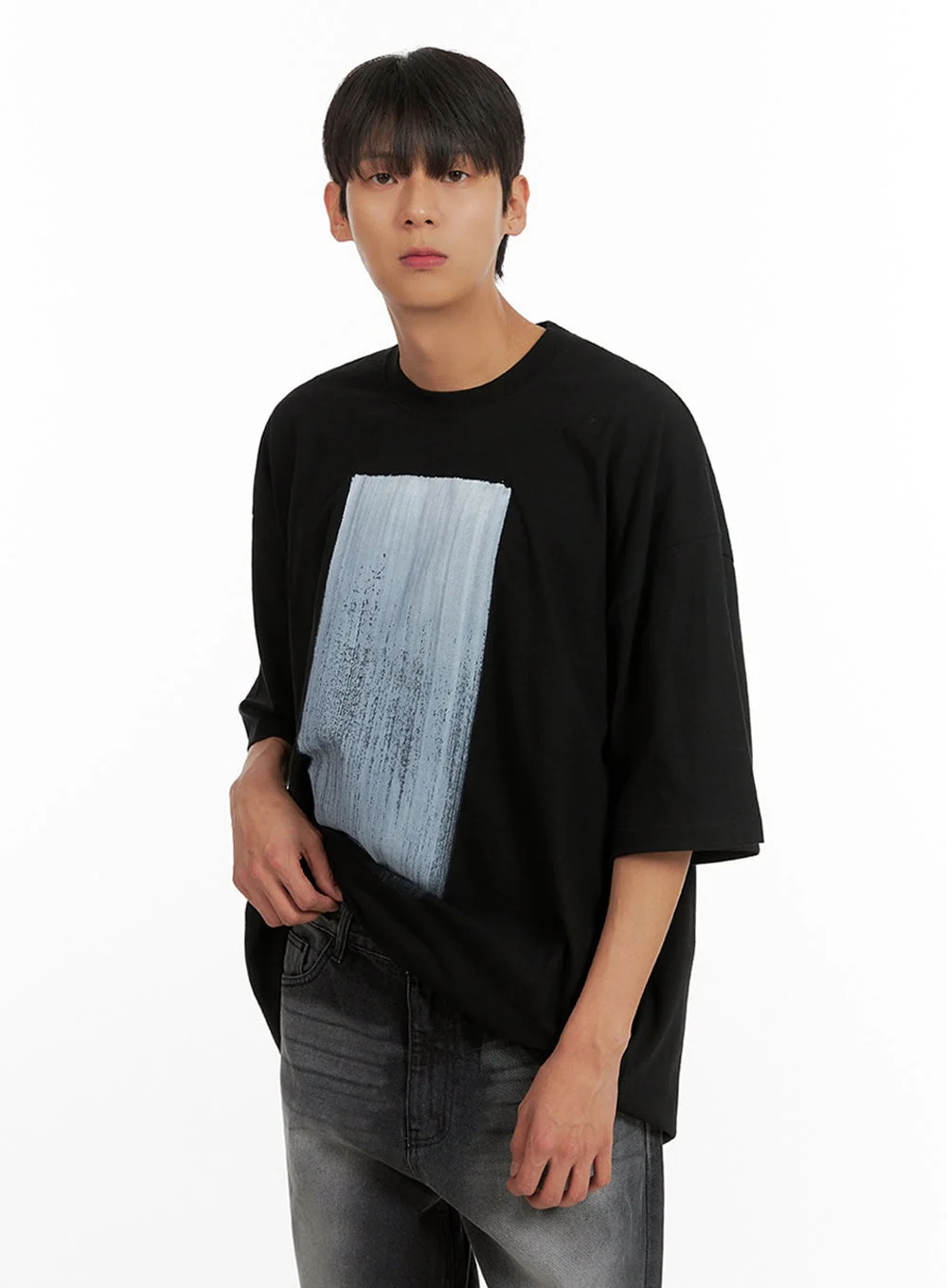 Men's Oversized Graphic T-Shirt IU418 - Image 3