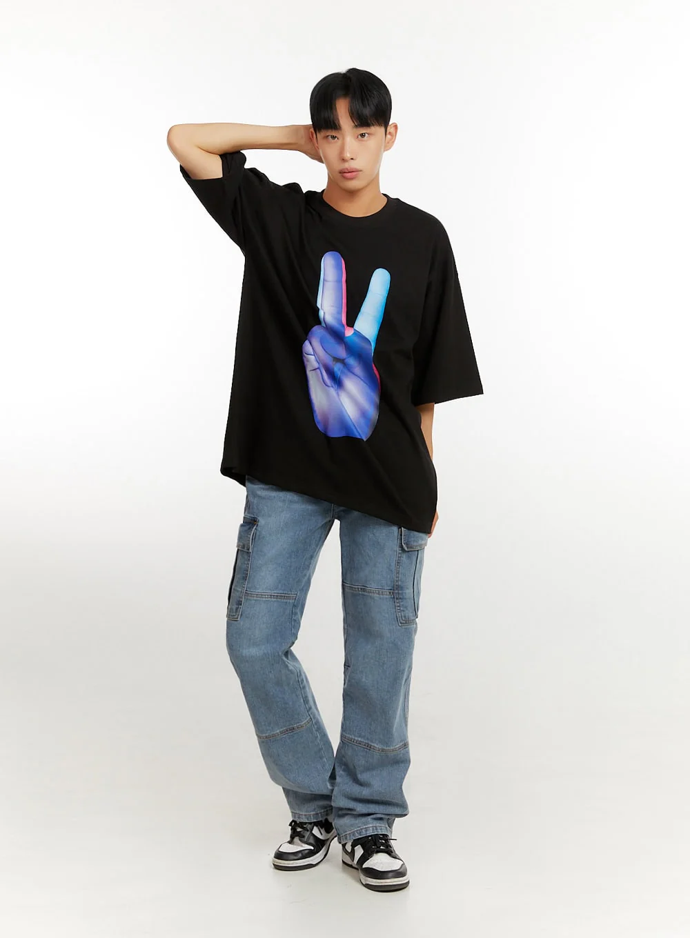 Men's Oversized Graphic T-Shirt IU426 - Image 5