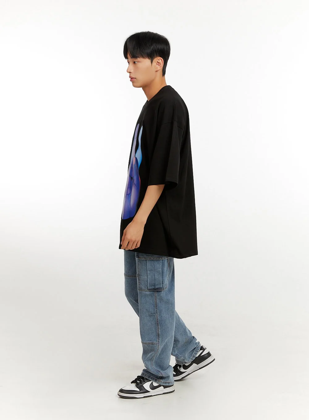 Men's Oversized Graphic T-Shirt IU426 - Image 6