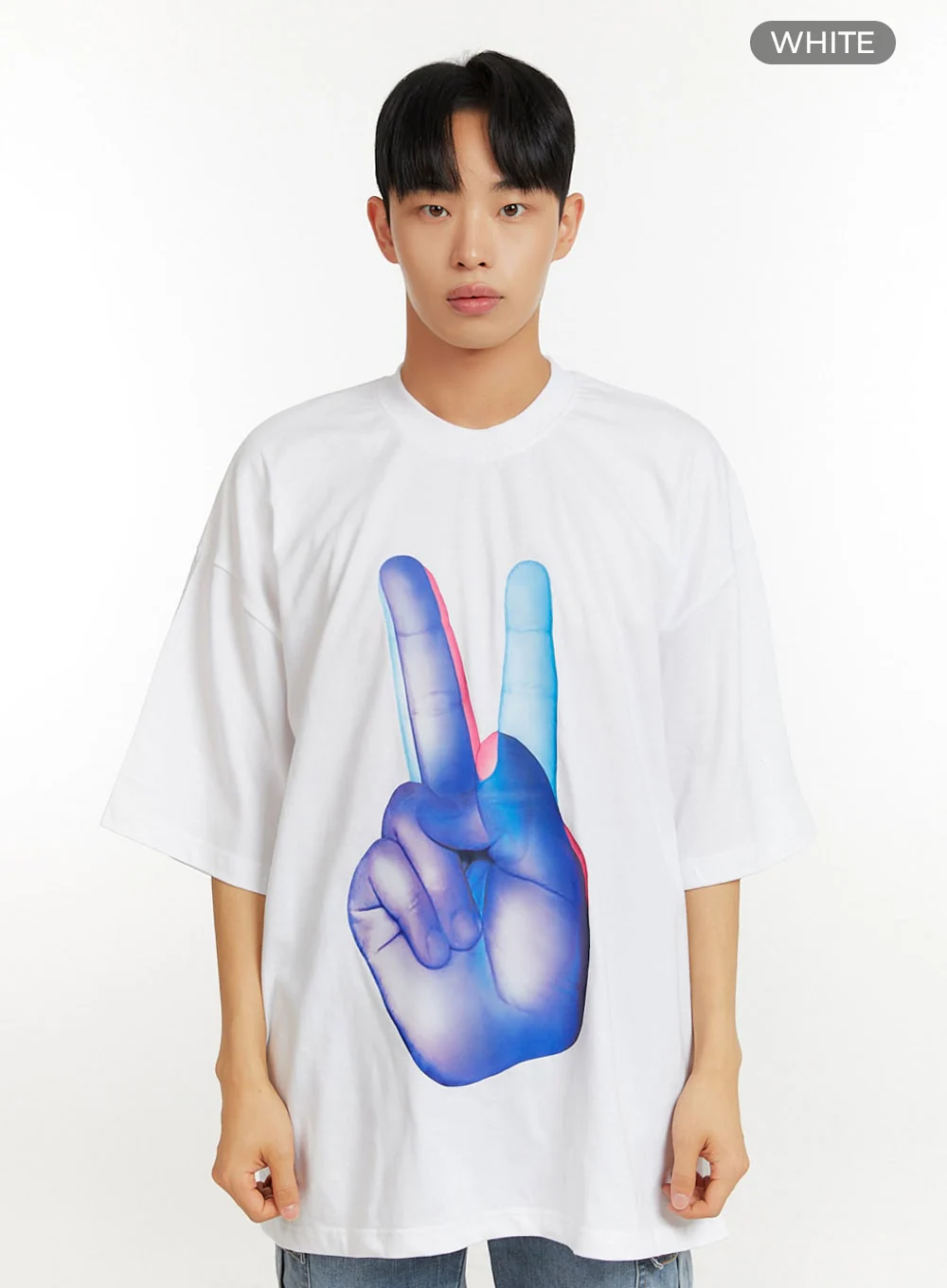Men's Oversized Graphic T-Shirt IU426 - Image 9
