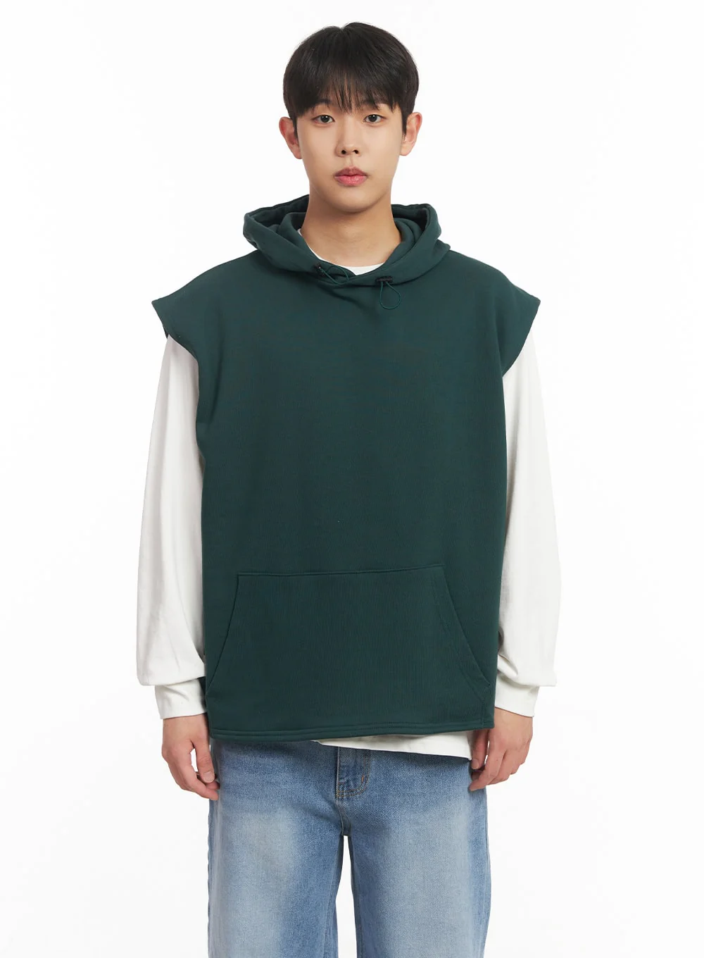 Men's Oversized Hooded Vest IM517 - Image 16