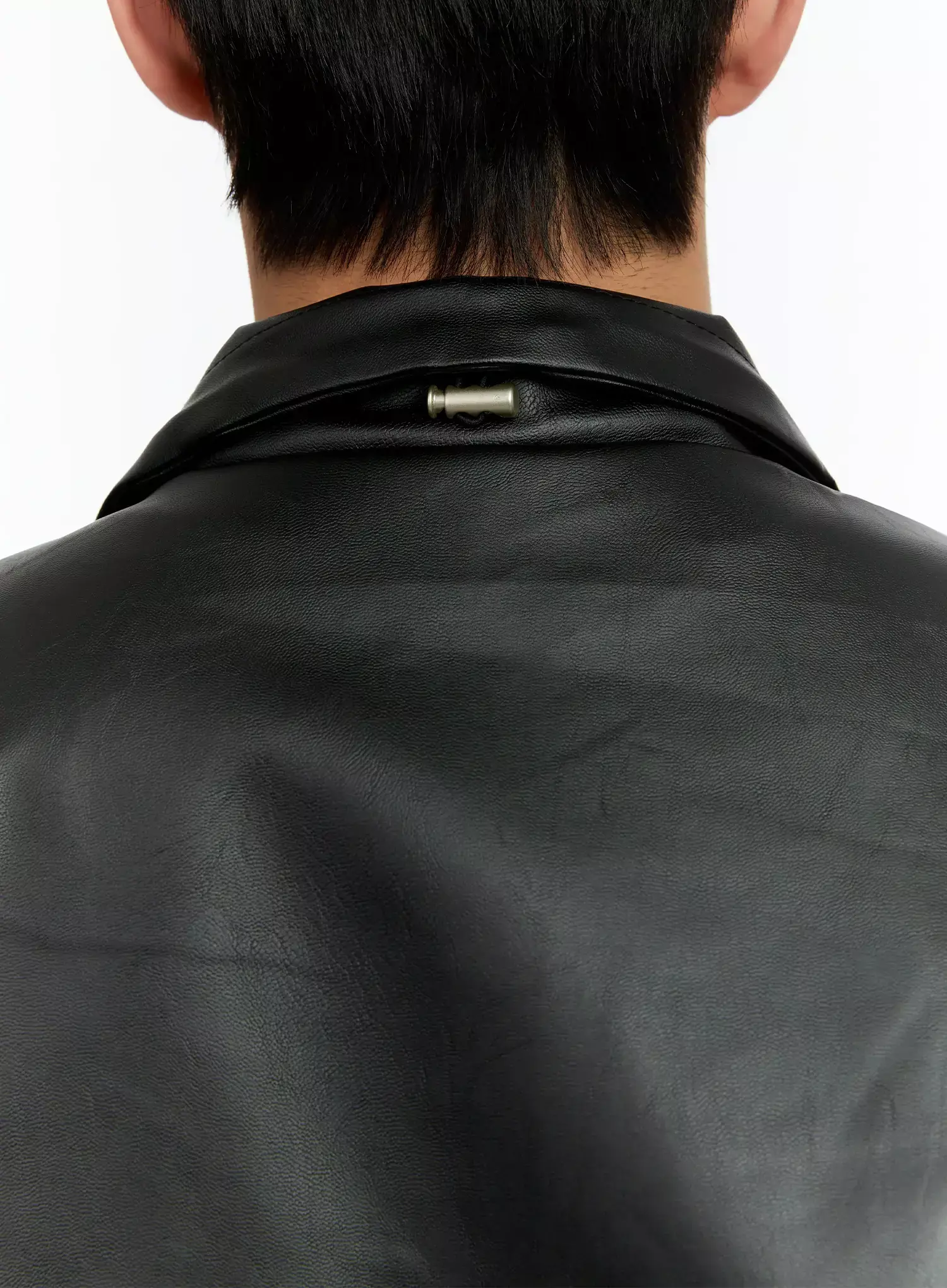 Men's Oversized PU Jacket IN506 - Image 12