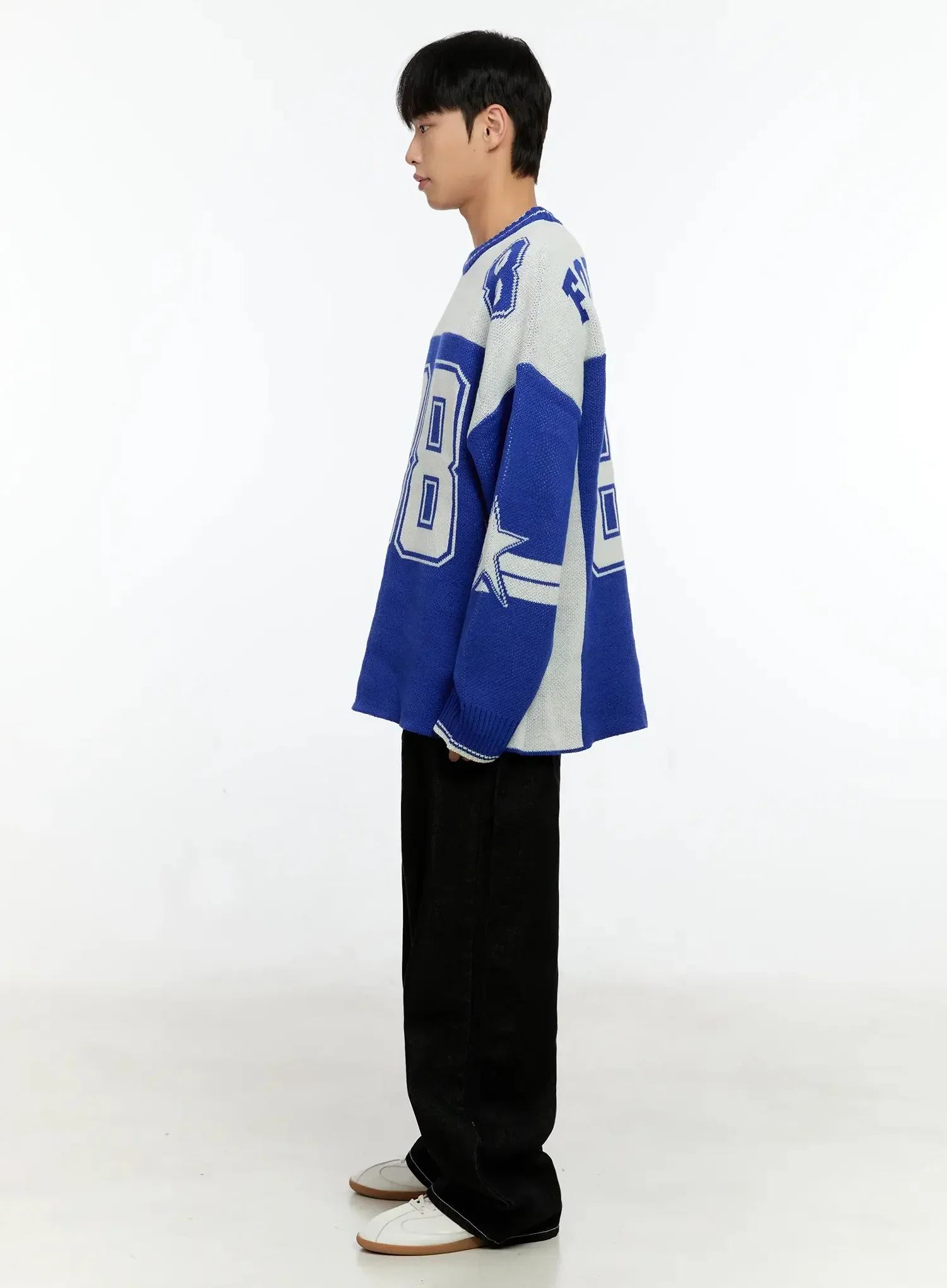 Men's Oversized Rugby Sweater IN506 - Image 7