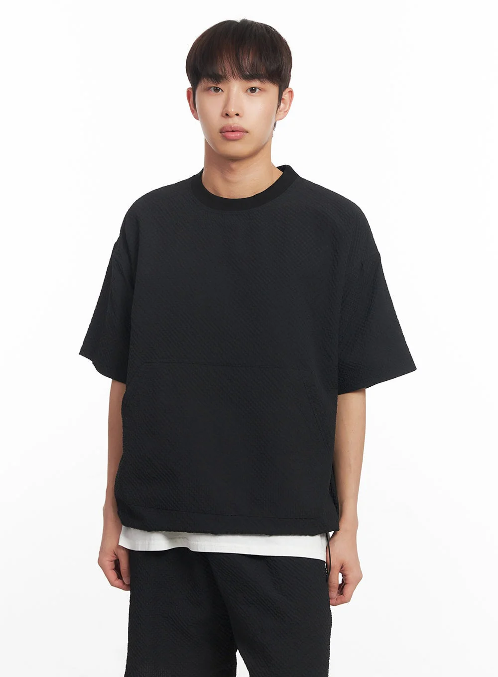 Men's Oversized T-Shirt with Pockets IA518 - Image 3