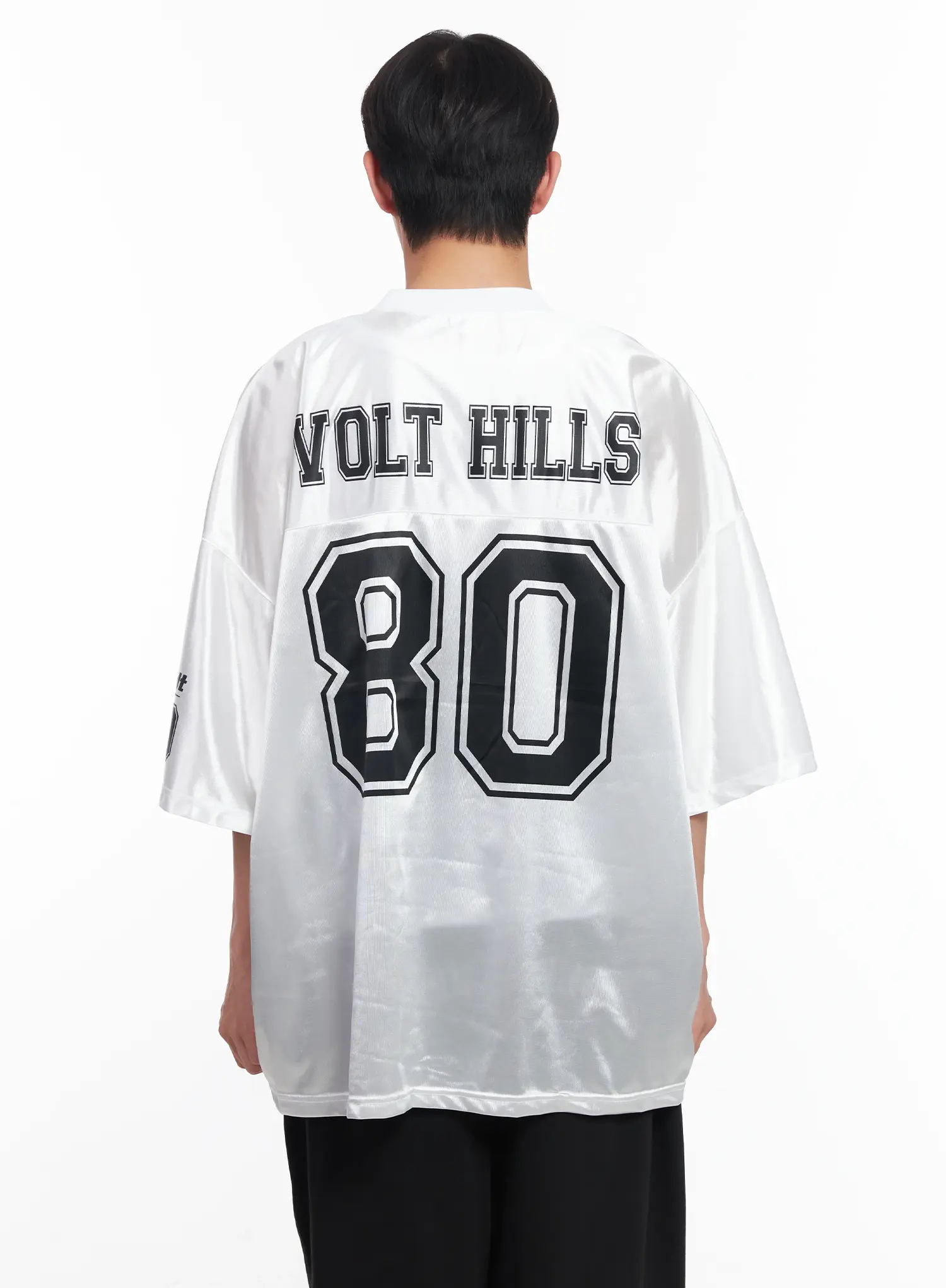 Men's Oversized V-Neck Jersey IU518 - Image 6