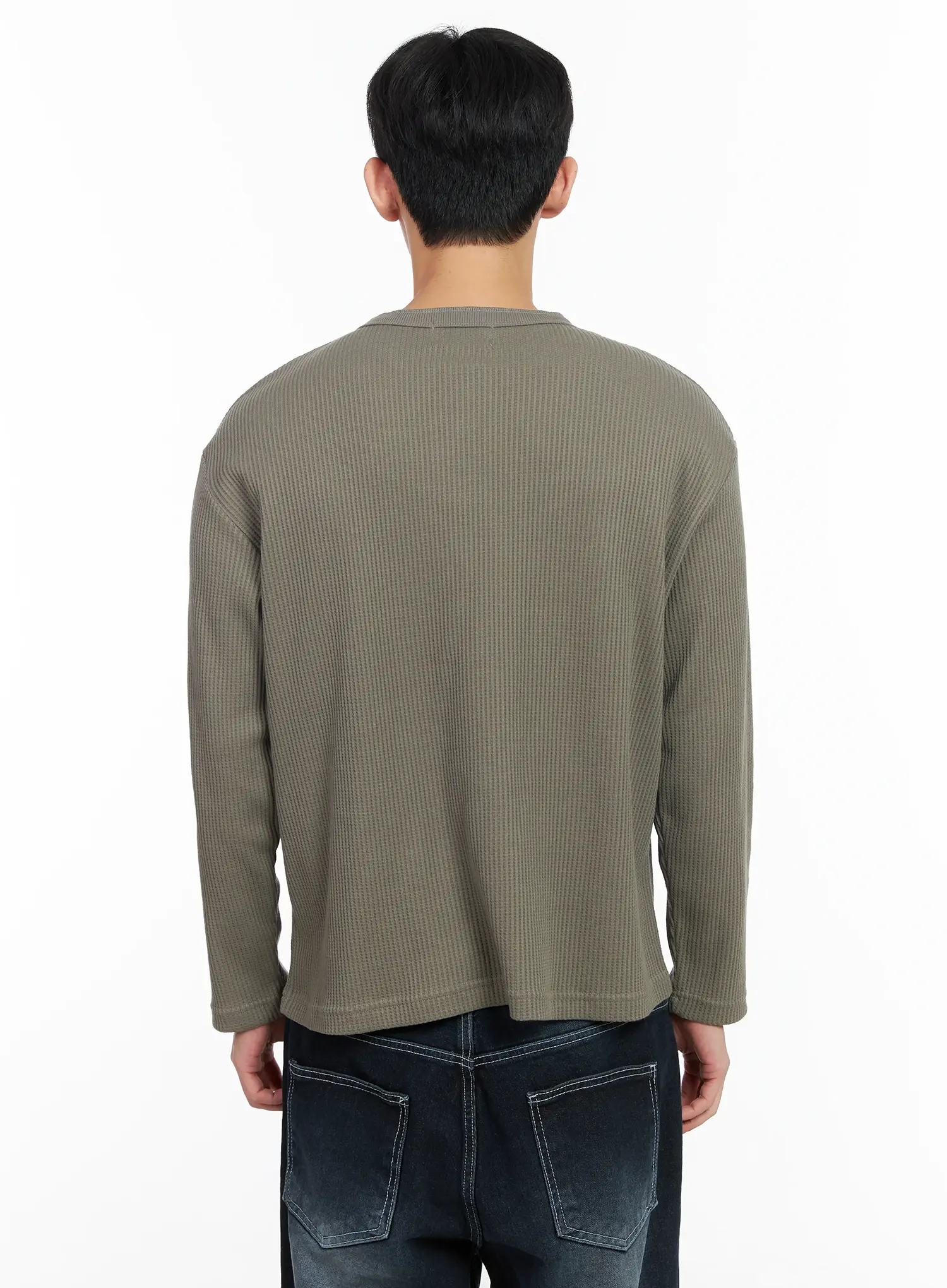 Men's Patch Long Sleeve Tee IM523 - Image 6