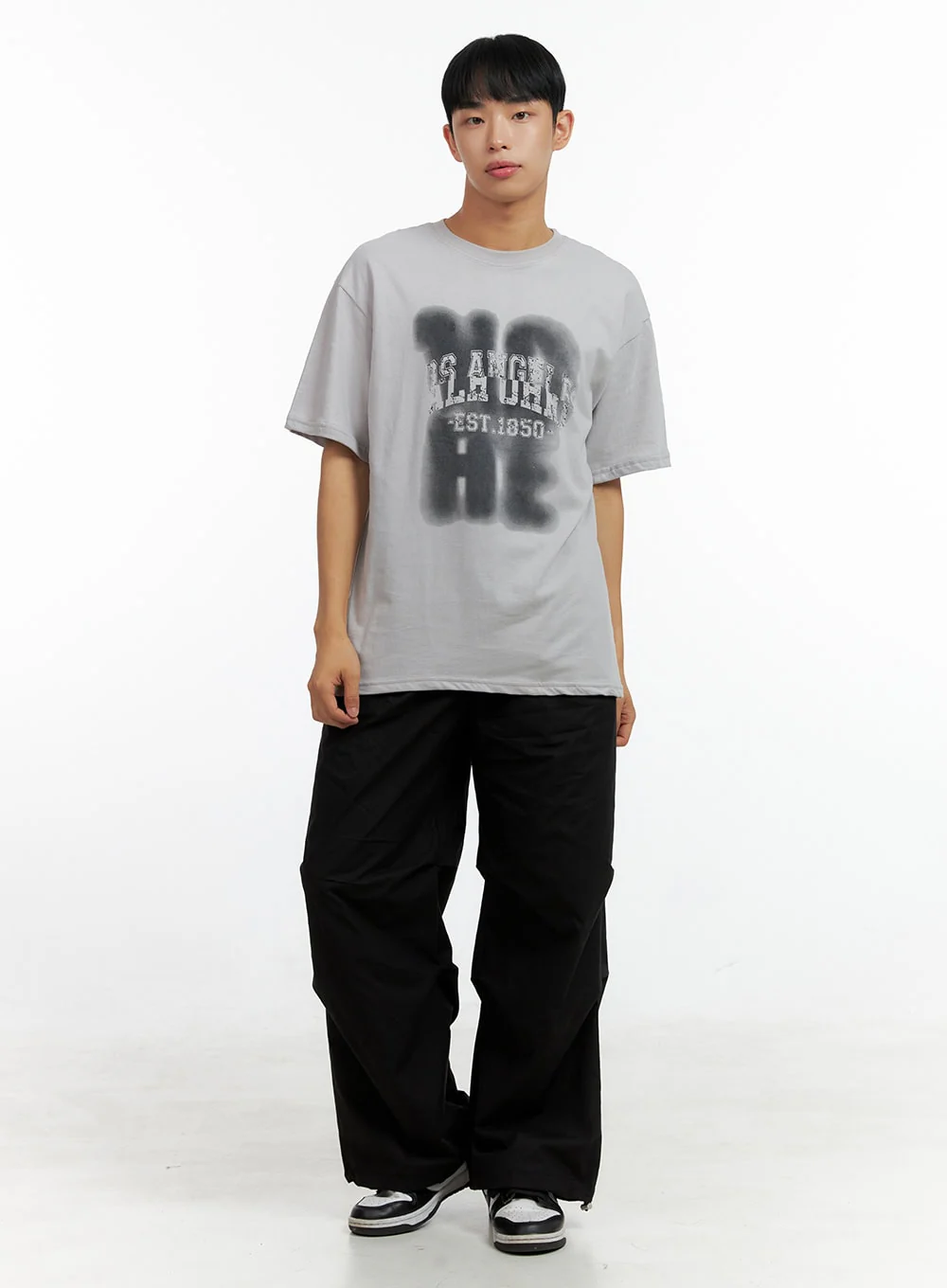 Men's Pintuck Banded Cotton Pants CL429 - Image 2