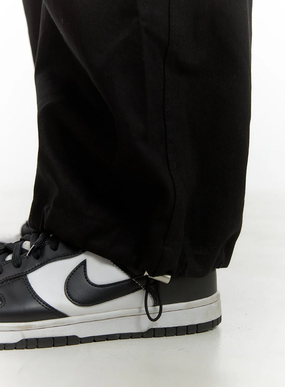 Men's Pintuck Banded Wide Fit Cotton Pants IS420 - Image 4