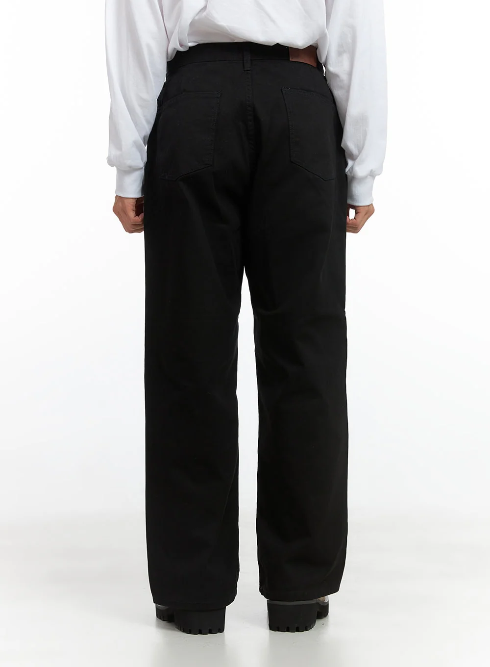 Men's Pintuck Cotton Wide-Leg Pants CO408 - Image 6