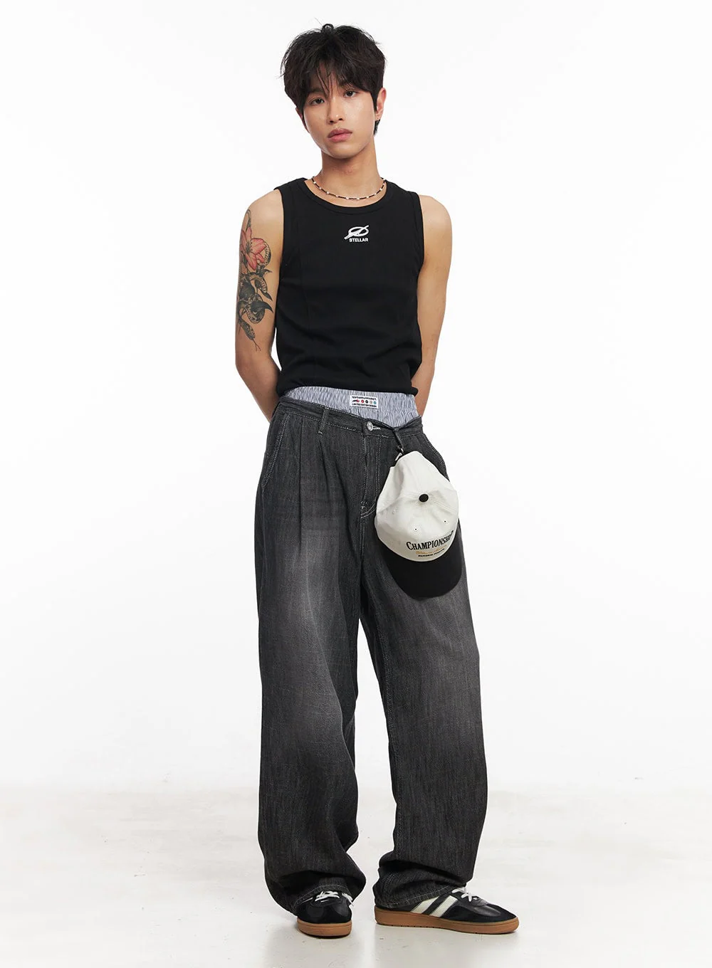 Men's Pintuck Linen Comfort Jeans IY508 - Image 14