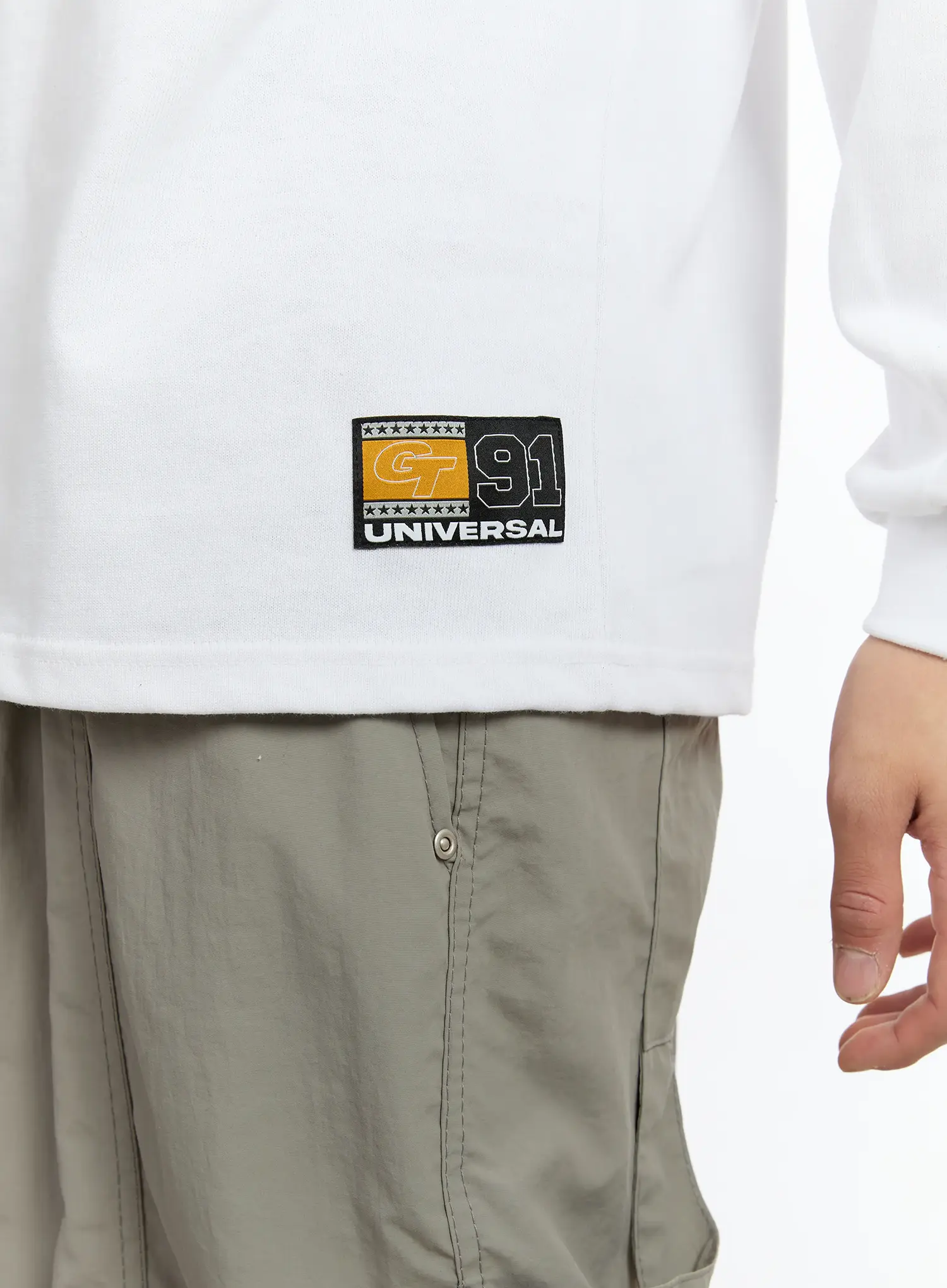 Men's Pintuck Long Sleeve Tee IM503 - Image 2