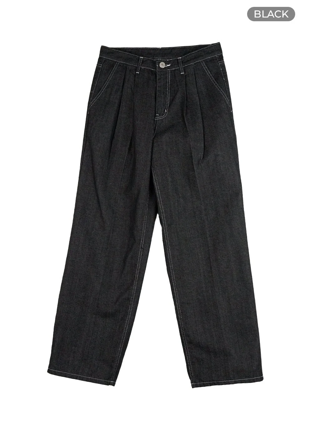 Men's Pintuck Stitched Jeans IL404 - Image 8