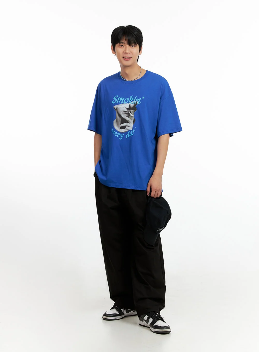 Men's Pintuck Wide Fit Cotton Pants IG402