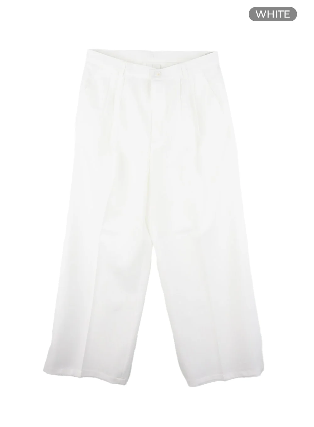 Men's Pintuck Wide Fit Tailored Pants IA402 - Image 10