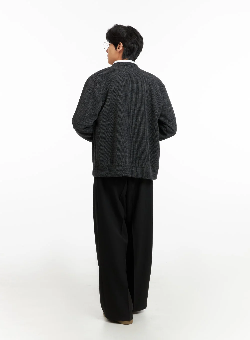 Men's Pintuck Wide Fit Tailored Pants IA402 - Image 8