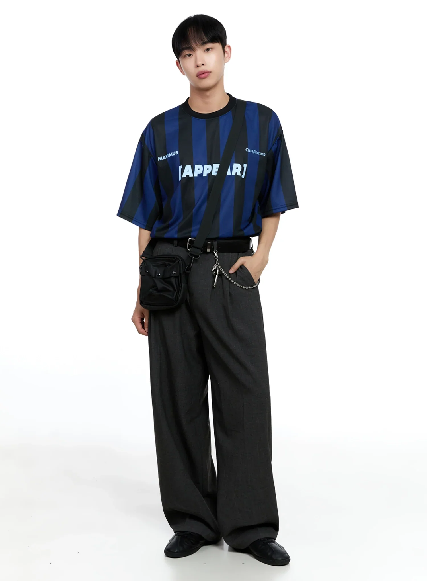Men's Pintuck Wide-Leg Pants IG520