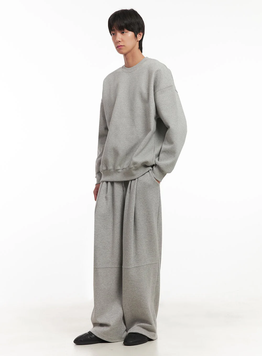 Men's Pintuck Wide-Leg Sweatpants IA510