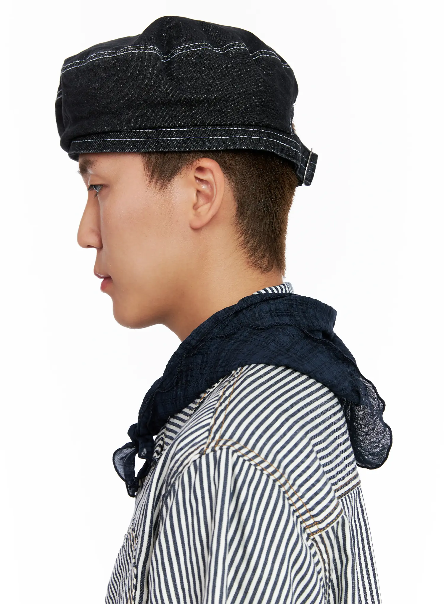 Men's Plaid Scarf IG508 - Image 5