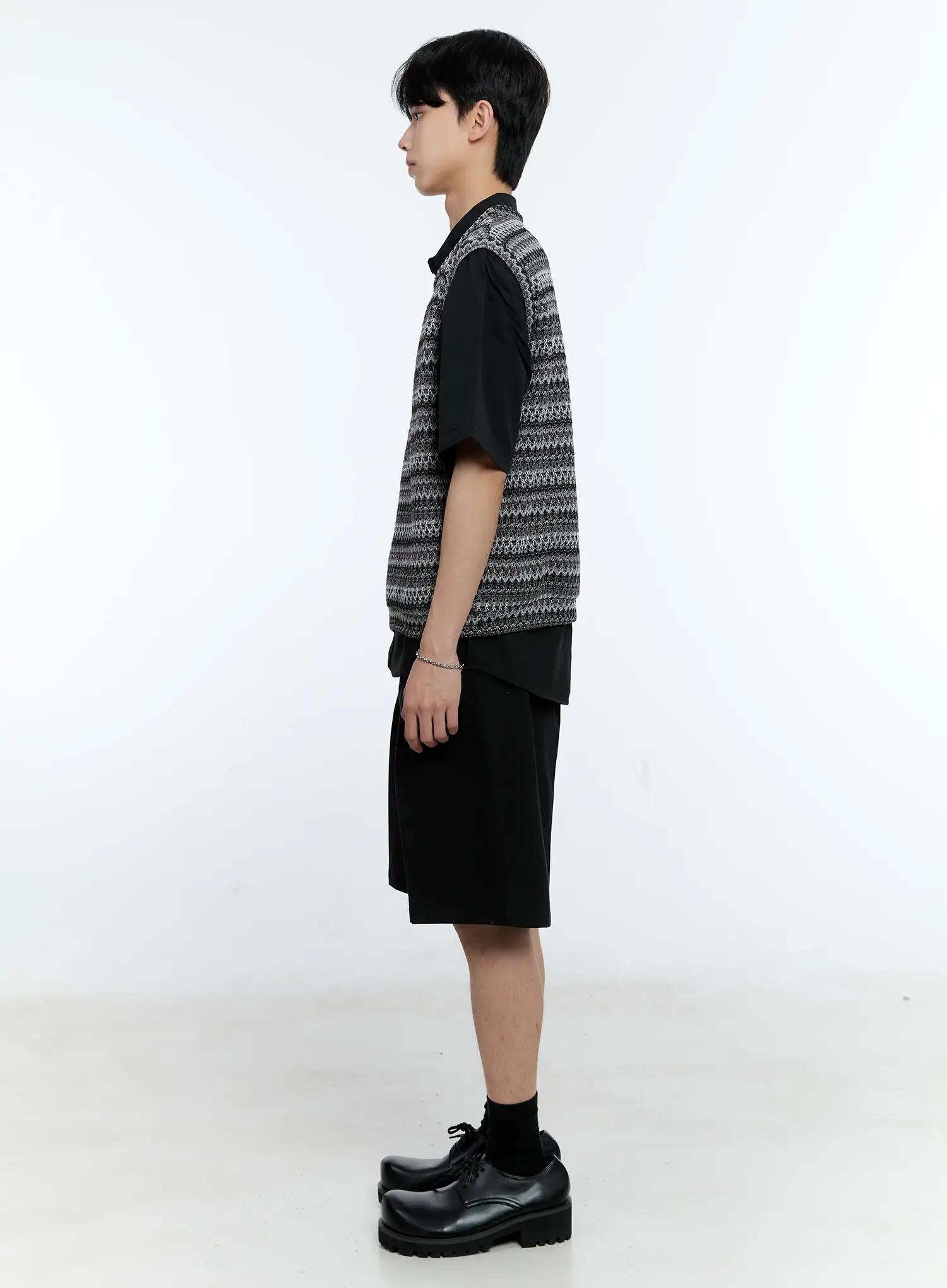 Men's Pleat Bermuda Shorts IG501 - Image 7