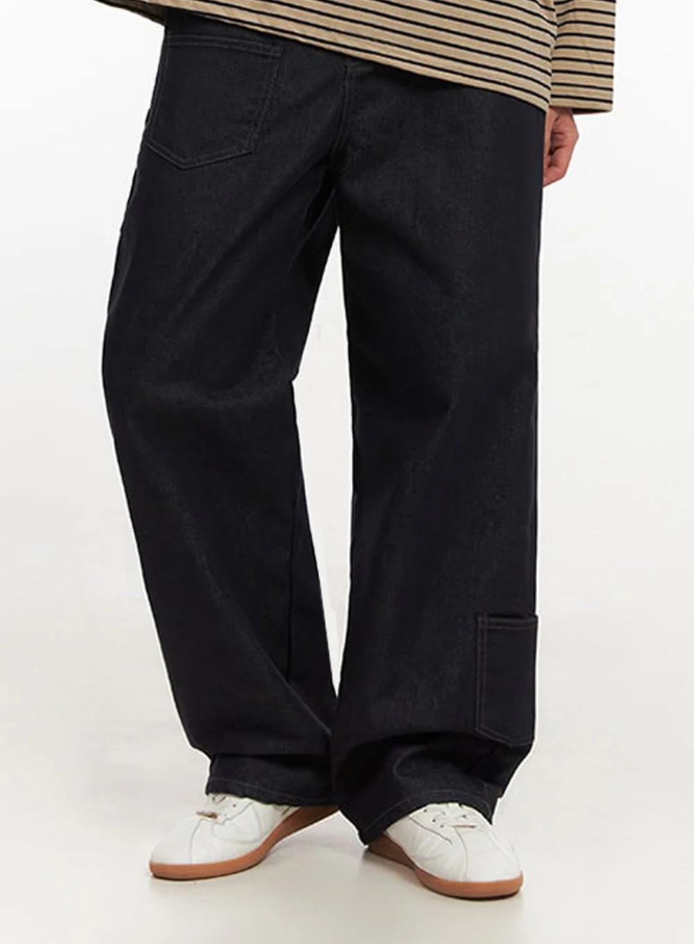 Men's Pocket Detail Denim Pants IF517 - Image 2